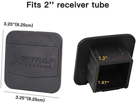 XSTRAP STANDARD 2PCS Trailer Hitch Cover 2 Inches Receiver Tube Hitch Plug - Image 4