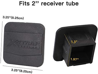XSTRAP STANDARD 2PCS Trailer Hitch Cover 2 Inches Receiver Tube Hitch Plug - Image 4
