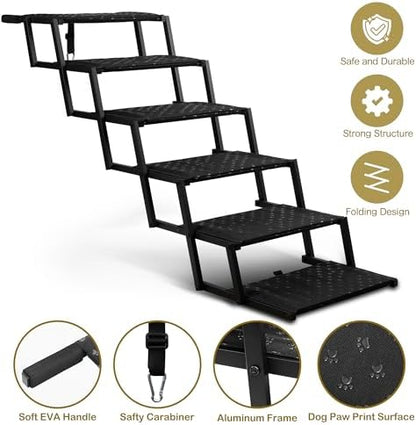 Extra Wide Dog Stairs for Car - Image 2