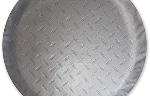 ADCO 9752 Silver Diamond Plated Steel Vinyl Spare Tire Cover B by ADCOPRODUCTS