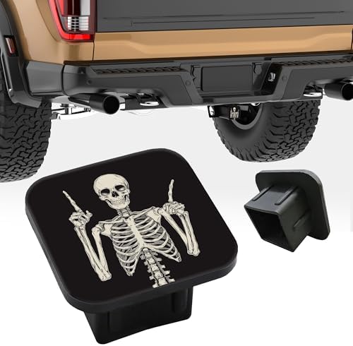 Hitch Cover Fits for 2 Inch Hitch Skeleton Makes a Rock Gesture Towing Hitch - Image 5