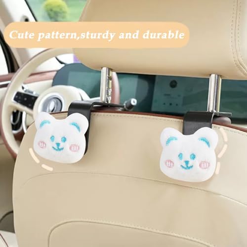 2Pack Cow Car Seat Headrest Hook Car Purse Hook Cars Seat Hooks - Image 5