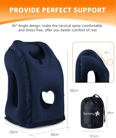 Sunany Travel Pillow, Inflatable Neck Pillow Used - Image 5