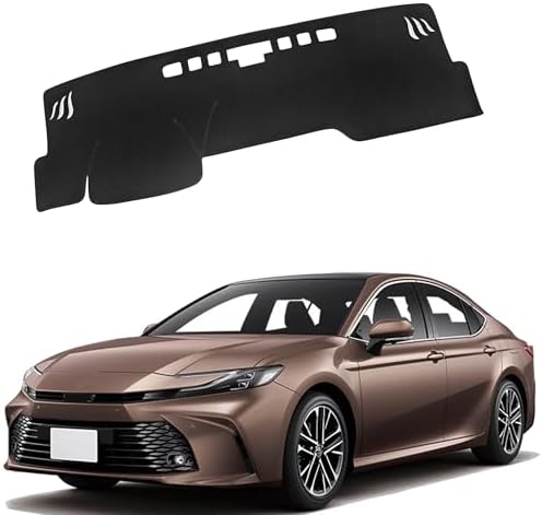 Dashboard Mat Cover for Toyota Camry 2025 Without HUD Nonslip Center Console by BOLTRY