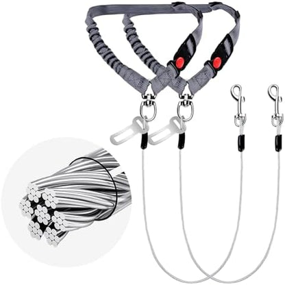 2 Pack Chew Proof Dog Seat Belt by ROUWINNE