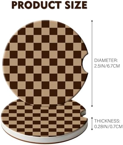2 Pack Car Coasters for Cup Holders, Cute Car Accessories Interior - Image 4
