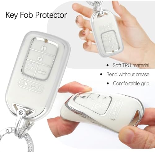 Car Key Fob Cover with Key Chain, 5 Buttons Key Fob Protector Compatible with - Image 4