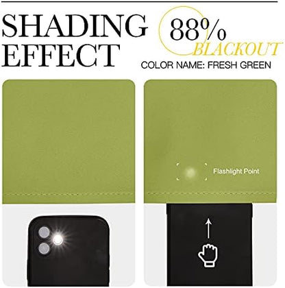 NICETOWN Blackout Curtain Panels, 1 Pair, 34 x 63-inch, Fresh Green - Image 5