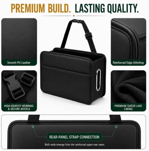Noaman Car Seat Organizer Backseat Hanging Trash Can or Car Tissue Holder - Image 2