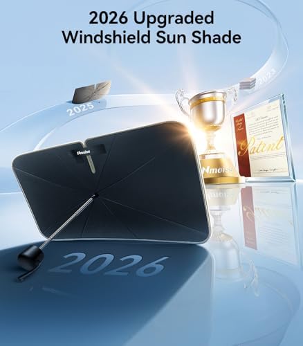 2026 Upgraded Nmoiss True Dual Layer Air Cool Windshield Sun Shade Umbrella - Image 7