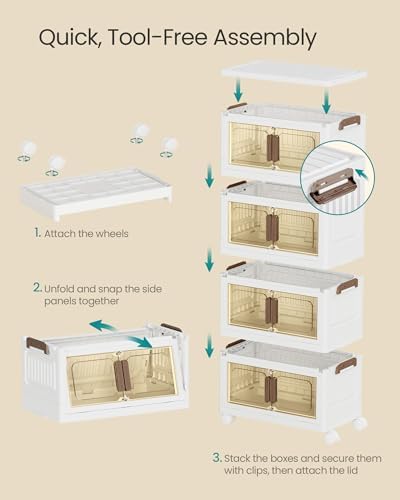 SONGMICS 26QT stackable storage bins - Image 4