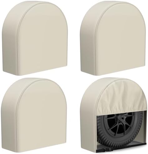 eletecpro RV Tire Covers, Fit 29-32 Inch Tire, Light Beige by eletecpro