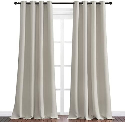 NICETOWN Natural Room Darkening Curtains - Image 2