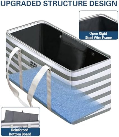 Stand Up Extra Large Utility Tote Bag, Foldable Reusable Grocery Bags - Image 3