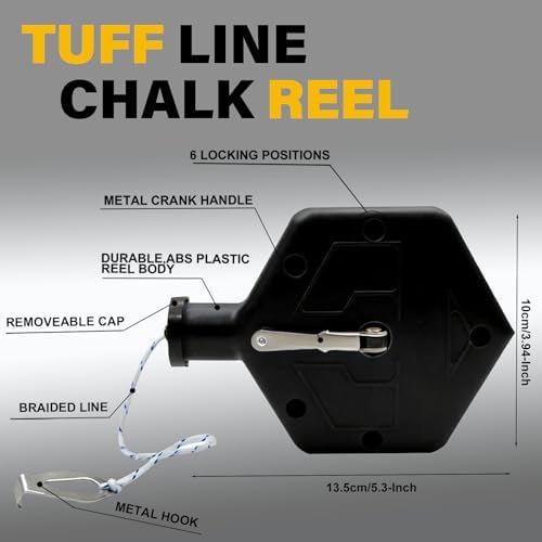2PCS Heavy Duty Chalk Line, Professional Construction Marking Tool, 100-Foot - Image 2