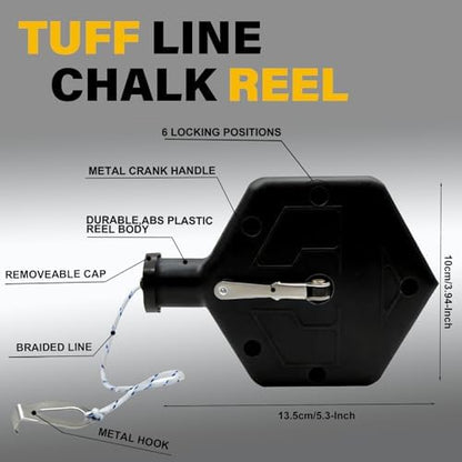 2PCS Heavy Duty Chalk Line, Professional Construction Marking Tool, 100-Foot - Image 2
