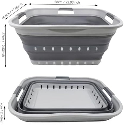 SAMMART 42L Collapsible Plastic Laundry Basket - Image 5