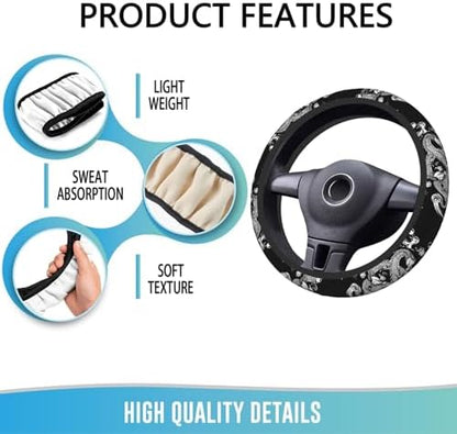 Steering Wheel Cover 15 Inch Breathable Anti Slip - Image 5