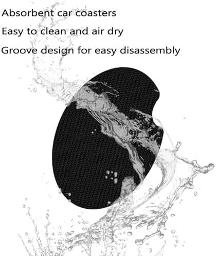 2Pack Handprints and Dog Paw Car Cup Holder Coaster Neoprene Car Coasters - Image 7