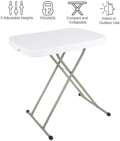 Lavish Home Indoor & Outdoor Portable Folding Table Set of 2 - Image 4