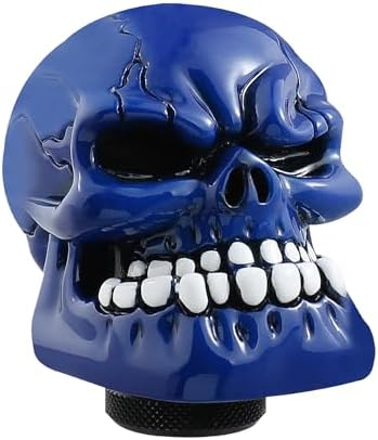 Skull Shift Knob Cars Truck Gear Shifter Stick Handle SUV Blue - Image 6