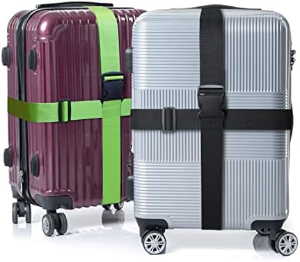 4 PCS Luggage Strap 78" x 2" Suitcase Belts Wide Adjustable Packing Straps - Image 3