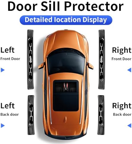 Door Sill Protector Trim for Toyota RAV4 2026 Accessories Front and Rear - Image 5