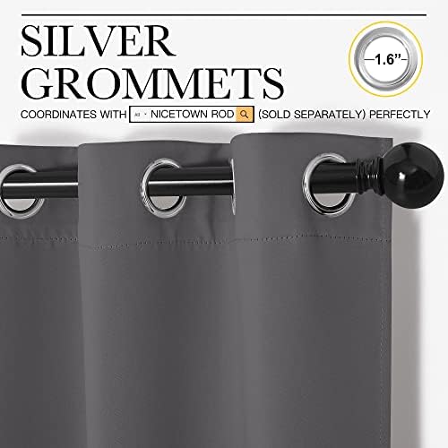 NICETOWN Blackout Curtain Panels, 2 Panels, W29 x L20-inch - Image 2