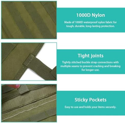 Car Seat Back Organizer, Tactical MOLLE Sag Proof Vehicle Panel Backseat Cover - Image 4