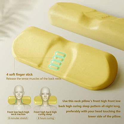 Cervical Neck Pillows for Pain Relief Sleeping, Memory Foam Neck Bolster Pillow - Image 4