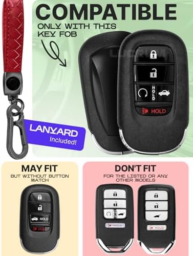 Lucrum Compatible with Honda Key Fob Cover & Keychain - Image 2