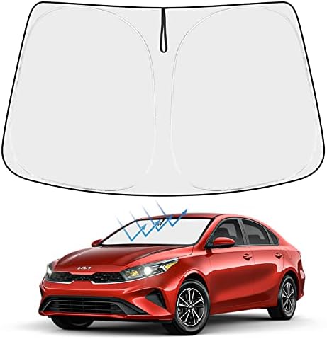 Proadsy Custom Fit 2019-2024 Kia Forte Windshield Sun Shade, Blocks Heat by Proadsy
