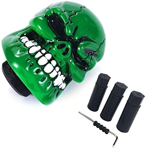 Skull Shift Knob Cars Truck Gear Shifter Stick Handle SUV Green - Image 6