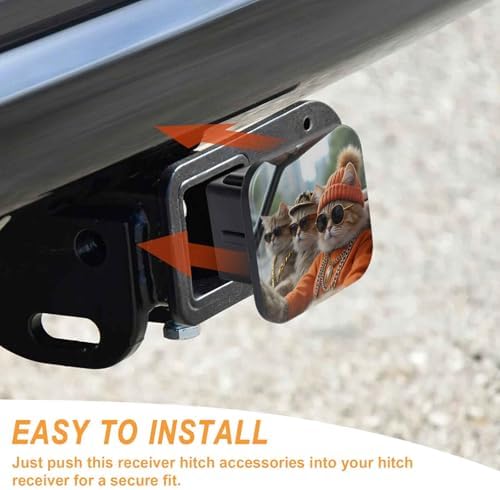 Rich Cats Tow Hitch Covers Heavy Duty Rubber Trailer Hitch Cover 2" Receiver - Image 4