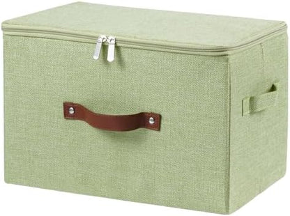 Storage Bins with Zipper Lids Decorative Lidded Baskets Boxes by VinneGenzz
