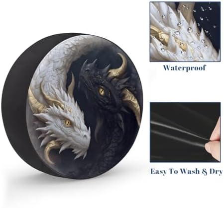 Dragon Spare Tire Cover Waterproof Dust-Proof Spare Wheel Covers - Image 4