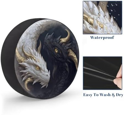 Dragon Spare Tire Cover Waterproof Dust-Proof Spare Wheel Covers - Image 4