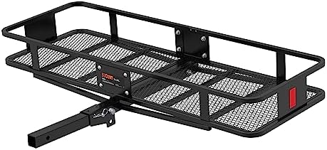 CURT 18151 Cargo Basket Hitch Trailer Hitch Cargo Carrier, 500 lbs. Capacity by CURT