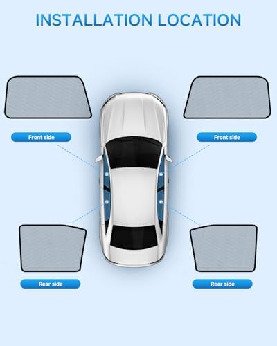 Car Window Shades for Ford-Explorer, 4 Pack Car Window Cover for Baby Sun Shade - Image 2