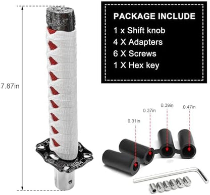 KVAEY Samurai Sword Shift Knob, Automotive Katana Manual Transmission Gear - Image 2