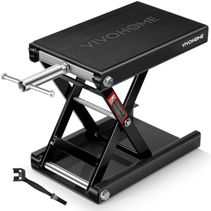 VIVOHOME 1100 LBS Motorcycle Lift Scissor Jack, Wide Deck Hoist Stand by VIVOHOME
