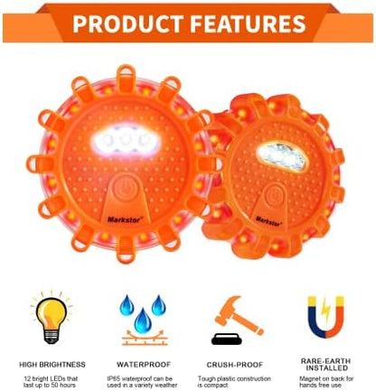 6 Pack LED Road Flare - Image 2