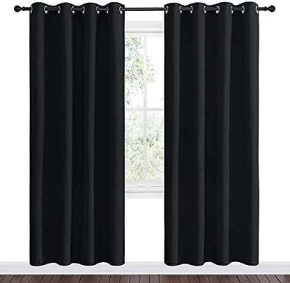 NICETOWN Black Blackout Curtains - Image 2