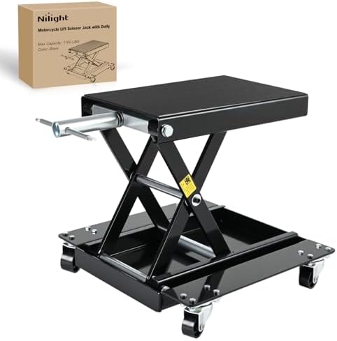 Nilight Motorcycle Lift 1100 LBS ATV Scissor Lift Jacks by Nilight