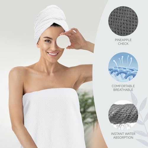 35X70 Inches Extra Large Bath Towels Sets of 4-Piece Bathroom Towel Set - Image 4