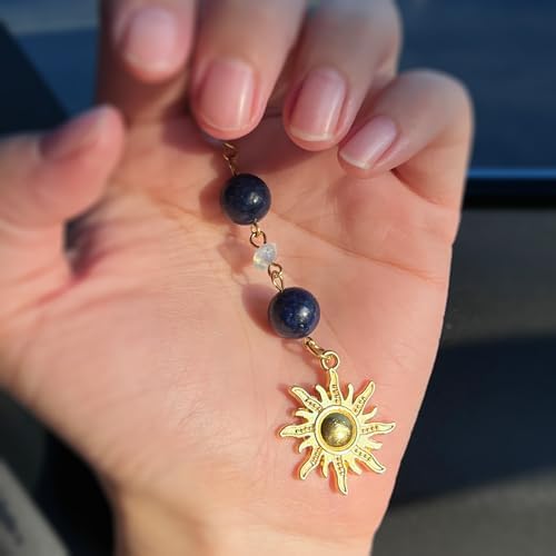 Car Rear View Mirror Accessories Sunshine Car Hanging Ornament, Sun Rearview - Image 3