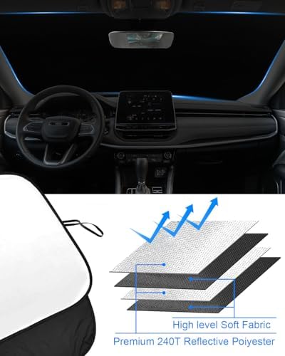 Foldable Front Windshield Sunshade fit - Image 5