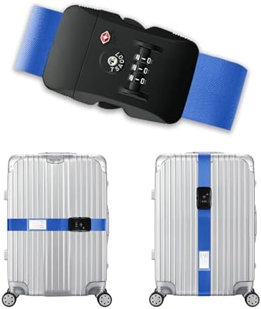 Veki Travel Luggage Straps for Suitcases, TSA Approved by Veki