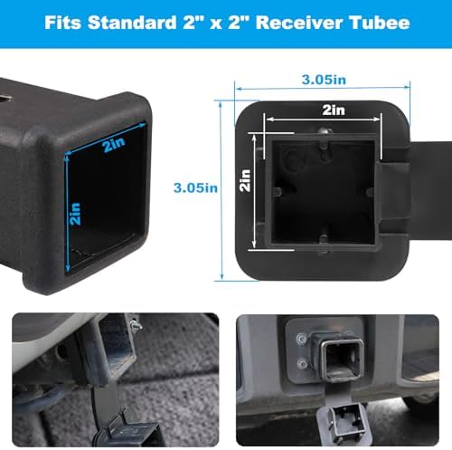 2 inch Tow Hitch Cover Trailer Hitch Covers Receiver Hitch Cover Suitable - Image 3