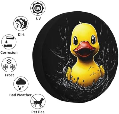 Funny Duck Spare Tire Cover Weatherproof Universal Wheel Protectors Cute Duck - Image 5